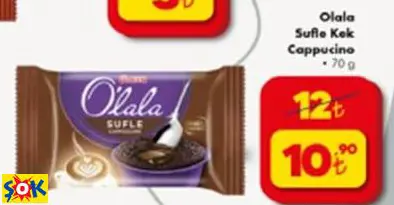 ÜLKER OLALA SUFLE CAPPUCCİNO KEK 70GR